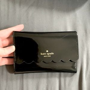 Black Patent Lg Kate Spade Wallet